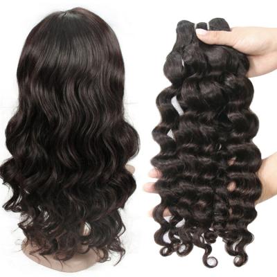 China Cheap Brazilian Wavy Hair Extension Unprocessed Cuticle Aligned Raw Virgin Hair Weave Bundles for sale