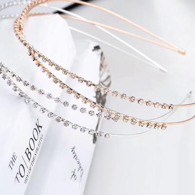 China 2022 FASHION HEADBAND 2022 FASHION RHINESTONE HEADBAND WOMEN LADIES HEAD PIECE HAIR BAND CRYSTAL HAIR ACCESSORIES FOR BRIDE IN WEEDING for sale