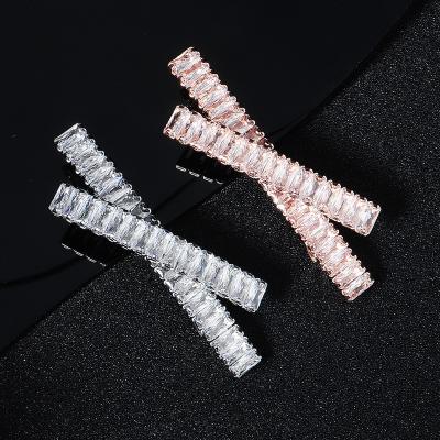 China Hot Selling Stylish Fashion Hair Clips Tik Tok Alloy Barrettes Barrettes For Kids French Barrette Hair Clips For Ladies for sale