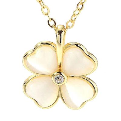 China HOT SELLING Fashion Stats Stainless Steel Elegant Necklaces Alloy Necklace Customized Four Leaf Clover Necklace For Women for sale