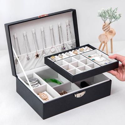 China Fashionable Wholesale Creative Exquisite Drawer Factory Low Price Multilayer Cosmetic Jewelry Storage Box for sale