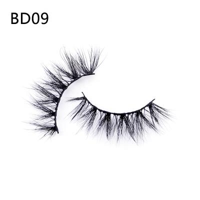 China Reusable Wholesale Tapered Dinner Lashes 3d Mink Lashes Vegun 3d Fluffy Lashes 15 12 18 200mm Half for sale