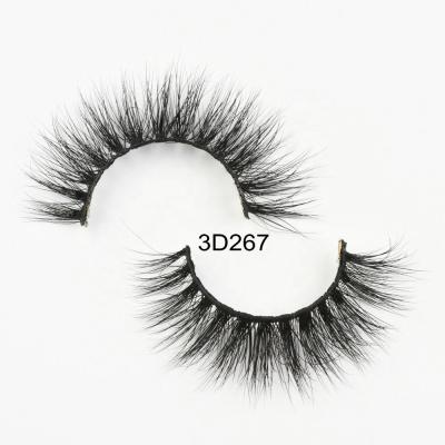 China Hot-selling Styles Wholesale Private Label 100% Handmade Fluffy Real Fur Mink Lashes 20mm 15mm 5D Mink Lashes Volume for sale