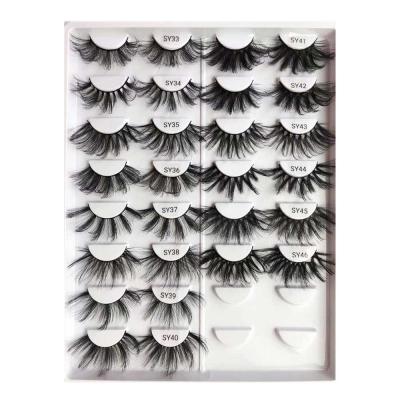 China Wholesale Natural Soft Tape Eyelashes 15mm 25 Mm 18mm 3D Faux Mink Eyelashes Vendor Silk Synthetic Eyelashes for sale