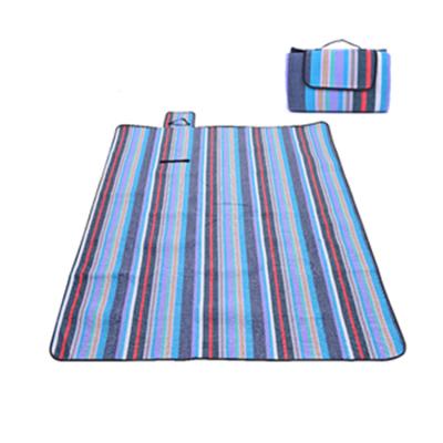 China Custom Waterproof Fleece Logo Outdoor Premium Mat Pocket Picknick Stadium Camping Blanket for sale