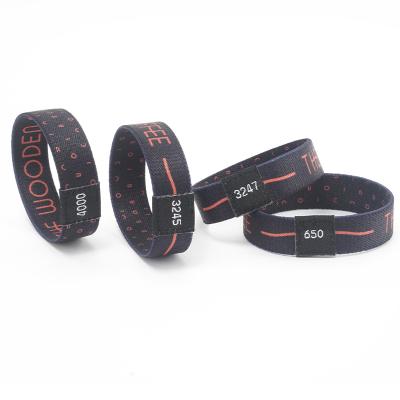 China Custom Design Fabric RFID Cartoon Wristband Fashion Printed Elastic Wristband for sale