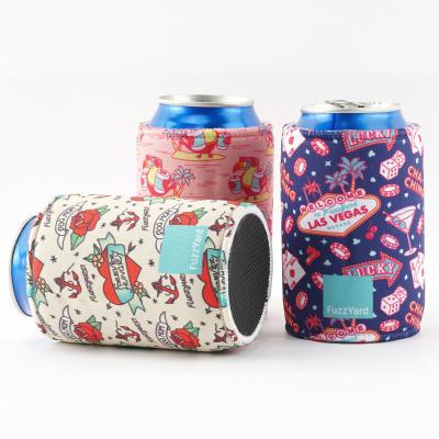 China Australia Waterproof Popular Custom Neoprene Stubby Holders Can Cooler With Sublimation Printing Logo for sale