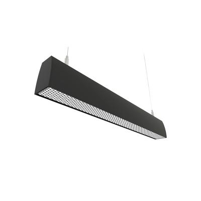 China Modern Linear Adjustable Desk Chandelier Desk Light Fixture Aluminum Led Dimmable Honeycomb Linear Light Ceiling Pendant Lights for sale