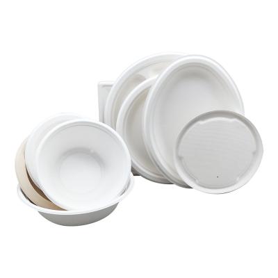 China Disposable Eco-friendly Biodegradable Biodegradable Sugar Cane Bagasse Take Out Food Packaging Containers Roll for sale