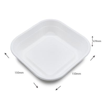 China Disposable hot sale disposable paper box biodegradable bagasse food burger takeway box for sale