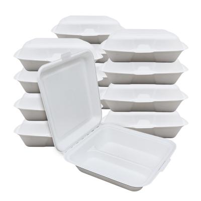 China 100% Biodegradable Disposable Food Box Lunch Food Paper Box Environmental Friendly Packaging Box for sale