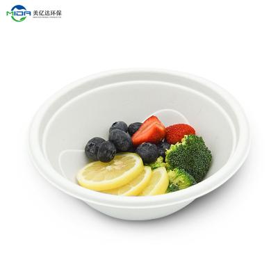 China 100% Biodegradable Eco-Friendly Disposable Wheat Bagasse Party Food Round Bowls Eco Friendly Bamboo Fiber Straw Biodegradable for sale