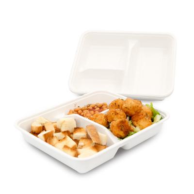 China Biodegradable Wholesale Pulp Food Packaging Container Disposable Packaging Tray Eco-friendly Disposable for sale