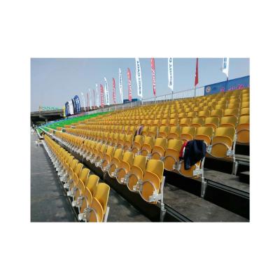 China Outdoor dismounted bleacher plastic bleacher seats basketball bleacher en venta