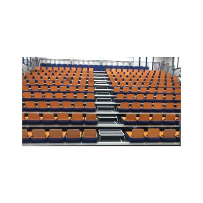 China 2021 folding Retractable Gym Bleachers telescopic grandstand spectators for sale