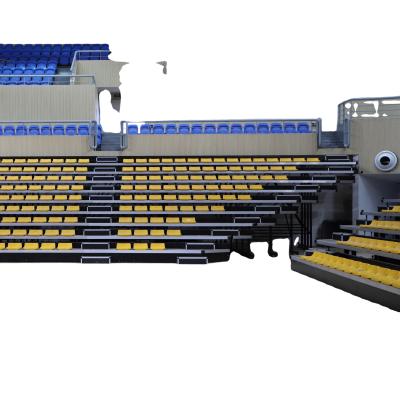 China 2021 Automatic indoor Retractable Gym Bleachers tribune telescopic bleachers grandstand en venta