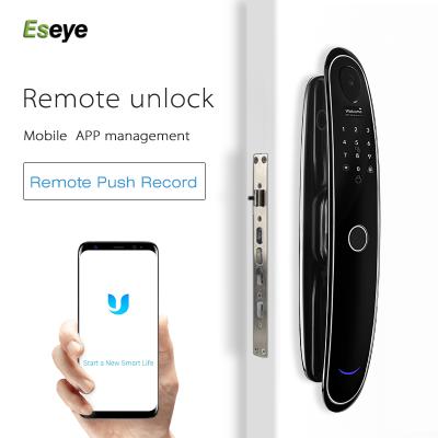 China 40-120mm Wifi Door Lock Fingerprint Full Automatic Camera Zigbee Smartlock Smart Locks for sale