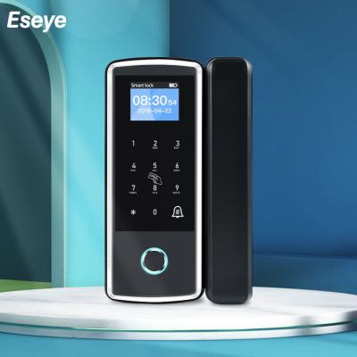 China Door Lock Eseye Smart Remote Electric Keyless Glass Door Lock Security System for sale