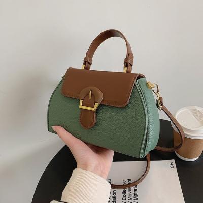 China 2022 New Fashion Women's Bag Fashion Handbags Handbags Popular Lychee Pattern Shoulder Bag Texture Messenger Bag for sale