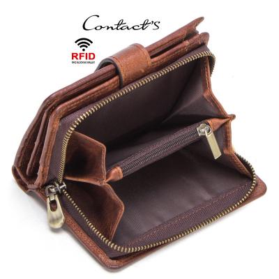 China OEM/ODM RFID Custom Wallets With Logo Fashion Trend Coin Purse Business Credit Card Holder Genuine Leather Wallet For Men for sale