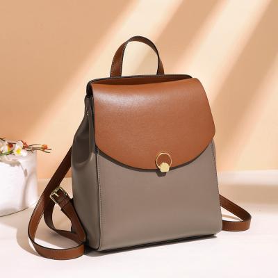 China 2022 Portable Korean Fashion Travel Backpack For Women College Style Backpack Custom Wholesale Leather Backpacks Ladies Bags Leisure for sale