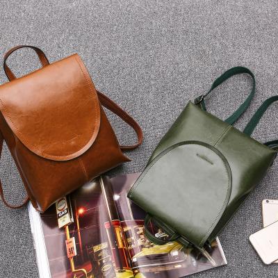 China Portable wholesales brand custom women's backpack luxury sling bag for ladies luxury genuine leather women's backpack for sale