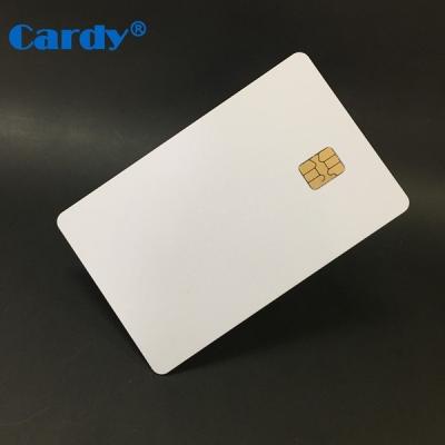 China Free Sample FM4442 Waterproof Blank Card Contact Waterproof RFID Chip Smart Card for sale