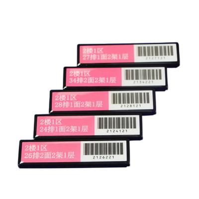 China Other Cardy OEM Long Range 860-960MHz RFID Shelf Tag For Storage Rack Management ABS for sale