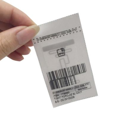 China Other IoT Technology Cardy UHF RFID Garment Tags Custom Chip U9/H9 860-960MHz for sale