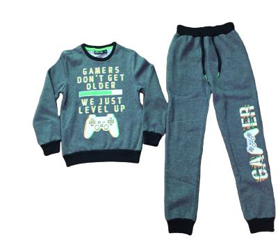 China Boy's Casual Teenage Jogging Sweatsuits Tracksuits With Puff Letters Print In Competitive Wholesale Price for sale