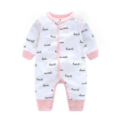 China UNISEX ANIMAL BABY ROMPER 100% Organic PDO LONG SLEEVES IN 100% COTTON for sale