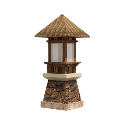 China Theme Park Hot Sale Outdoor Pillar Light Garden Lamp Post Classic Led Garden Design Light for sale