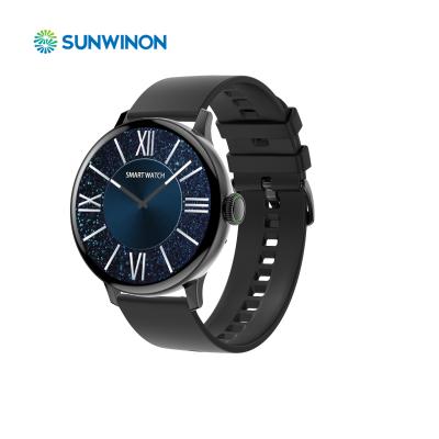 China Sunwinon D015-DT2 MP3 Playback Full Screen 1.19inch IPS Digital Watch Round Heart Rate Monitor Reloj Smart Watch for sale