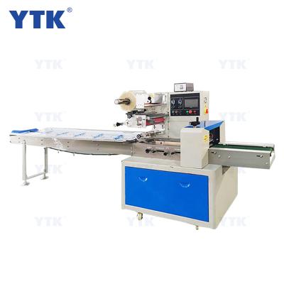 China Automatic Food Packaging Machine Pillow Packing Machine for Bread, Fruits, Vegetables, Mask, Soap, Snacks for sale