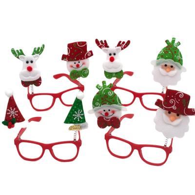 China Wholesale Home Decoration Lovely Cartoon Designs Christmas Glasses Frame No Glasses Glasses For Kids Adults Party for sale