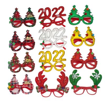 China Christmas Home Decoration Christmas Party Glitter Glasses Frames For Kids Adults Party for sale