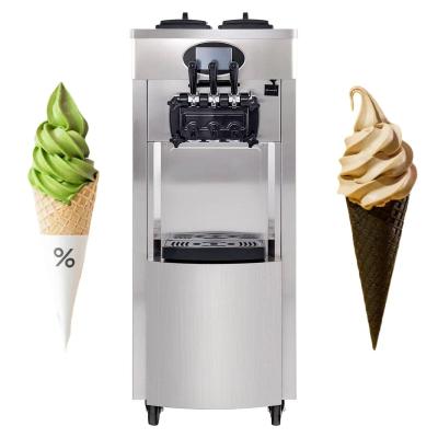 China Snack Factory Ice Cream Maker Machine 2200W With Dual Function Of Compressor And Precooling Ice Maker for sale