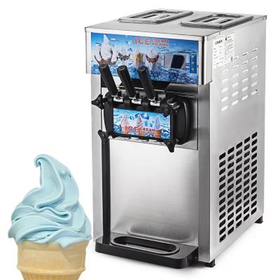 China Italian Ice Cream Snack Factory Homemade Ice Cream Machine Countertop Gelato Machine 1200W for sale