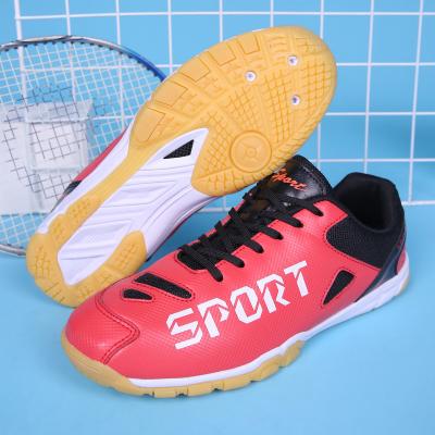 China New Badminton Shoes Rubber Women Men's Breathable Non-slip Wear-resistant Training Sports Shoes Youth Tennis Shoes Stain for sale