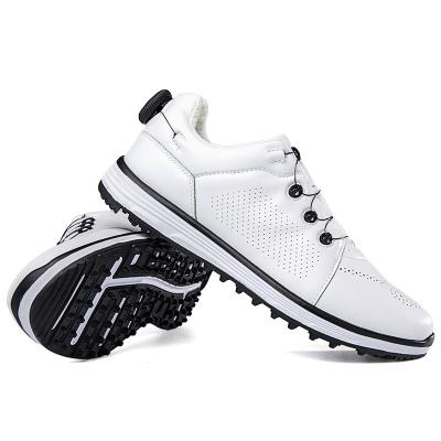 China EVA Men Golf Shoes Genuine Leather Golf Sneakers Comfortable Walking Sneakers Outdoor Jogging Walking Shoes Breathable Summer Shoes for sale