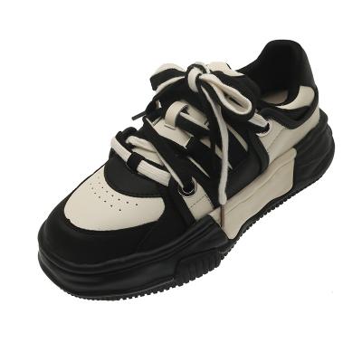 China Cushioning Women's Sports Casual Shoes Wear-resistant Soft Breathable Non-slip Platform Classic Lace Roll for sale