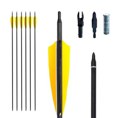 China Durable 800 Archery Carbon Arrows ID4.2mm Spine700 Target 80gr Tips 1000 Recurve Compound Archery Accessories for sale