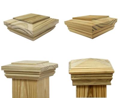 China Easily Assembled Outside Treat Pine 6x6 Fence Post Skirt Timber Fence Posts for sale