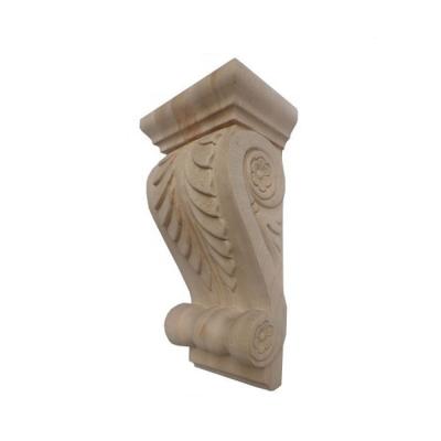 China Traditional Wooden Hand Carved Braces Building Decoration Wooden Braces Molding Wood Hand Carved Braces Home Decoration Foam Braces for sale