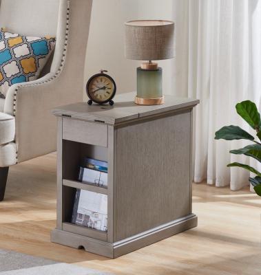 China (Others)Adjustable Wood Look Accent Furniture For Small Spaces Side Table Wood With Drawer Night Stand Table For Bedroom for sale