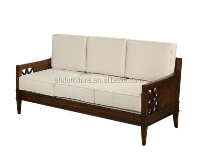 China Corner Sofa Three Seats Unique Classic Style Wood Frame Sofa Set For Living Room for sale