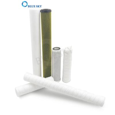 China Hotel Polypropylene Water Filter Activated Carbon Filter Cartridge For PP String Coiled Water Purifier Filter for sale