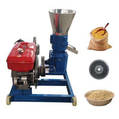 China Producing household feed pellet machine granulating small animal feed pellet machine livestock chicken duck chicken duck fish straw powder corn soybean pellet for sale