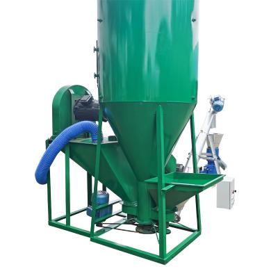 China Make Animal Feed Hot By Selling 1000 Kgs Combined Animal Feed Poultry Cattle Feed Mixer And Corn Grinder Machinery for sale