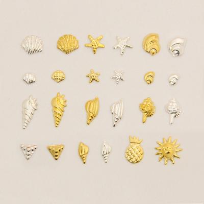 China 3d nail alloy seashell nails art for nail salon and nail art deco nail art design for sale